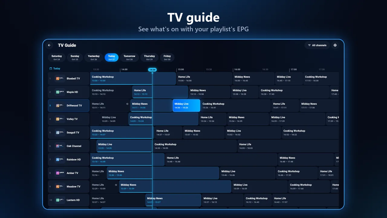 Nexora IPTV Player — Screenshots 2
